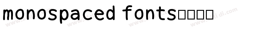 monospaced fonts字体转换